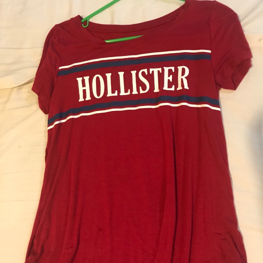 Hollister red logo T-shirt